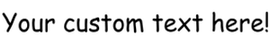 Comic Sans Font